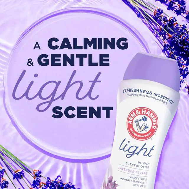 Alt view image 2 of 6 - ARM & HAMMER Light Laundry Scent Booster, Lavender Escape, 24 Oz