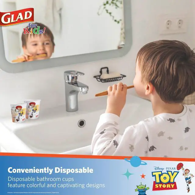 Alt view image 7 of 7 - Glad for Kids Disney Pixar Toy Story Mini Paper Cups, 3 Oz, 24 Count