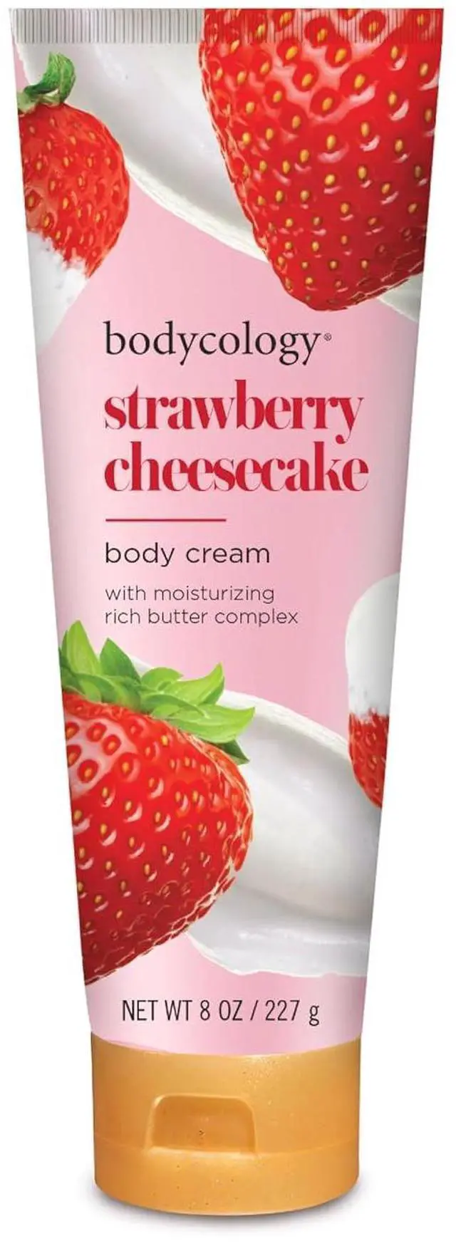 Main image of Bodycology Shea Butter Body Cream, Strawberry Cheesecake, 8 oz