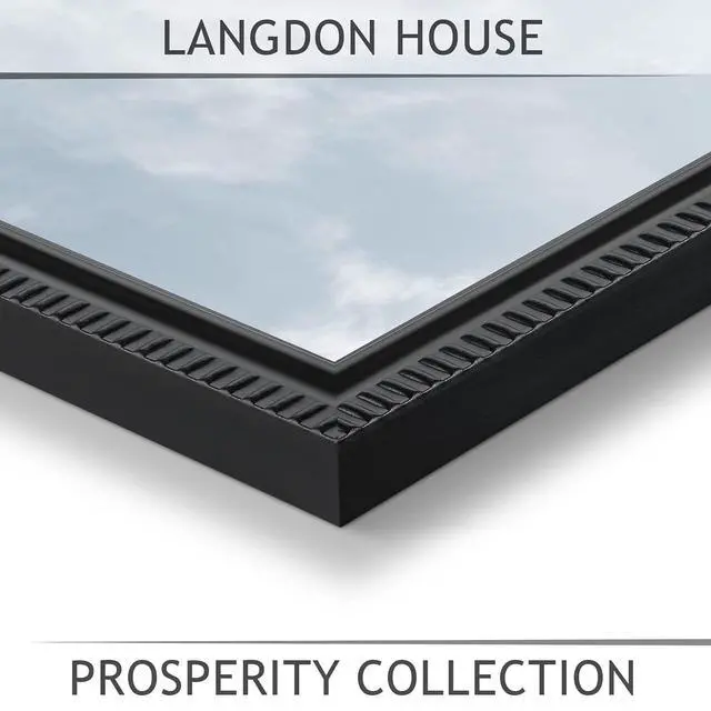 Alt view image 4 of 6 - Langdon House 5x7 Picture Frames (Black, 6 Pack), Contemporary Frame Set, Wall Mount or Table Top, Prosperity Collection
