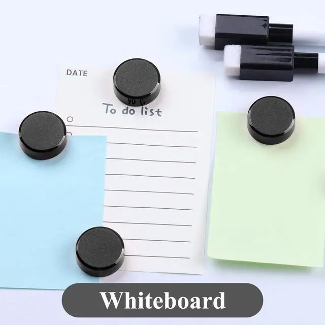 Alt view image 4 of 7 - 10 Pack Strong Fridge Magnets Heavy Duty, Small Round for Whiteboard