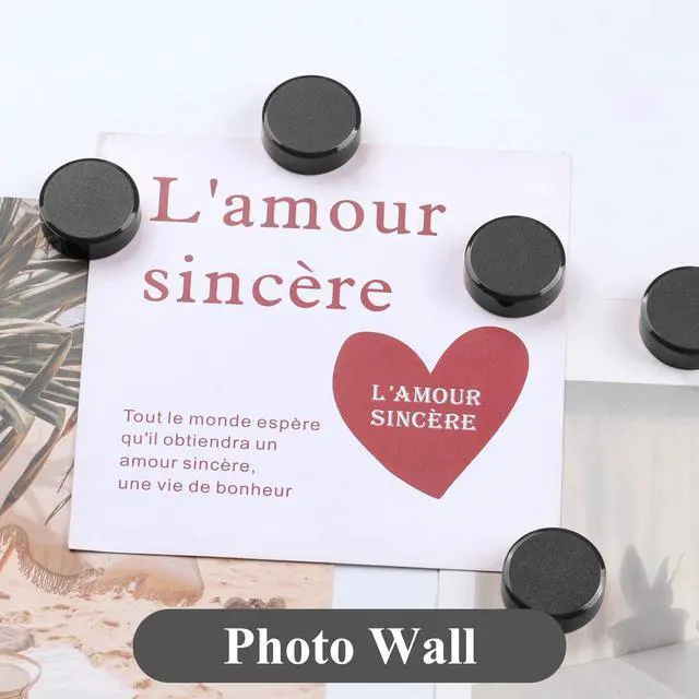 Alt view image 7 of 7 - 10 Pack Strong Fridge Magnets Heavy Duty, Small Round for Whiteboard