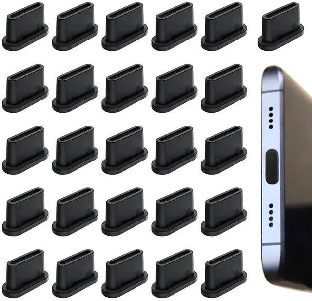 Main image of 25 Pcs USB C Dust Plug, USB Type C Anti Dust Plugs Cover, Type C Charging Port Plug, USB C Dust Cover for Samsung Galaxy Google Pixel Moto G TCL UMIDIGI OnePlus Nord & Type C Port Device