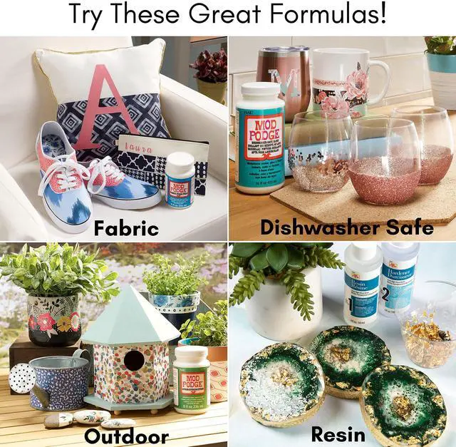 Alt view image 6 of 6 - Mod Podge Matte Sealer, Glue & Finish: All-in-One Craft Solution- Quick Dry, Easy Clean, for Wood, Paper, Fabric & More. Non-Toxic - Craft with Confidence, Made in USA, 8 oz., Pack of 1