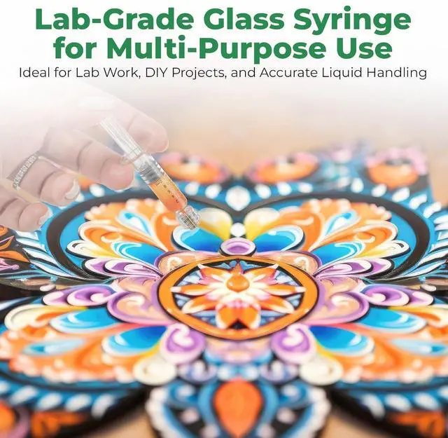 Alt view image 6 of 6 - Kopperko 1ml Luer Lock Syringe, 1 Pack, Borosilicate Glass
