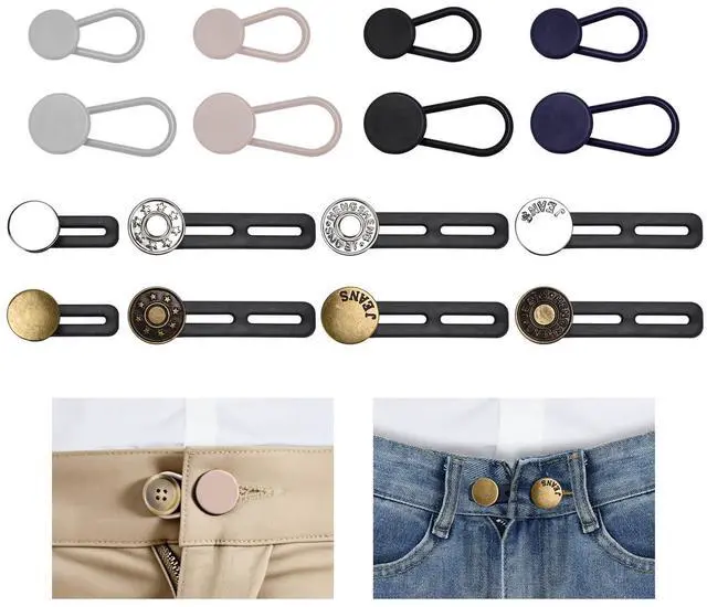 Main image of 16 PCS Button Extenders for Jeans, Waist Adjuster for Pants