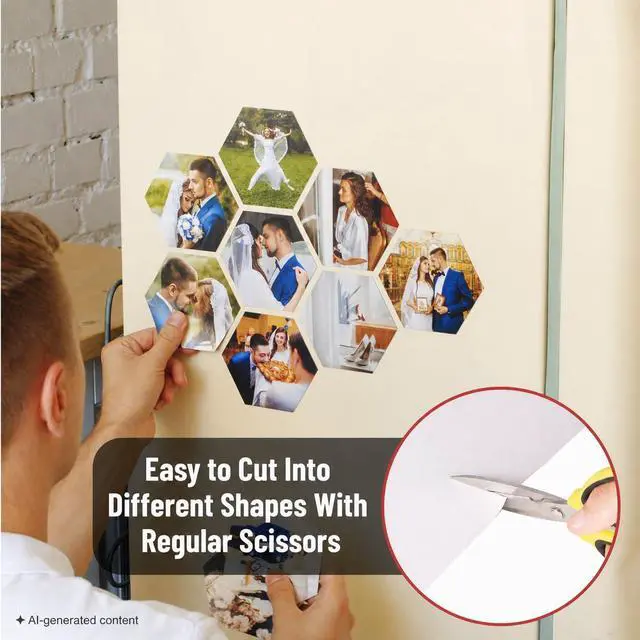 Alt view image 2 of 6 - Mr. Pen- Adhesive Magnetic Sheets, 4" x 6", 10 Pack