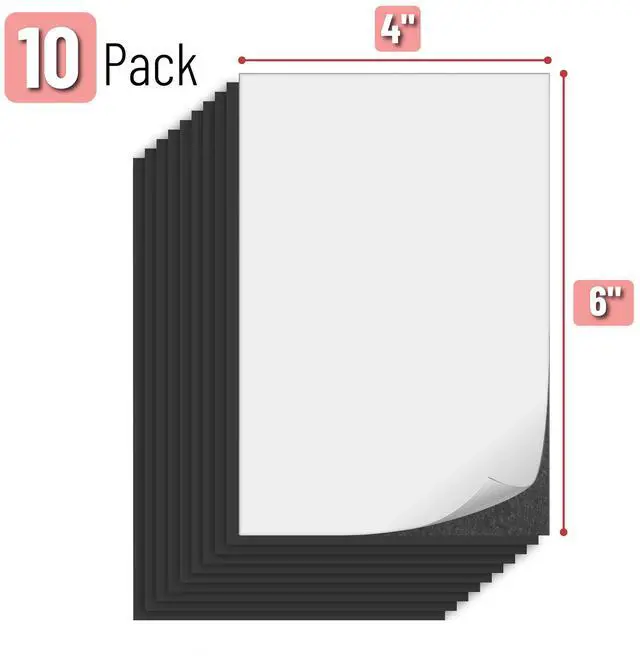 Alt view image 4 of 6 - Mr. Pen- Adhesive Magnetic Sheets, 4" x 6", 10 Pack