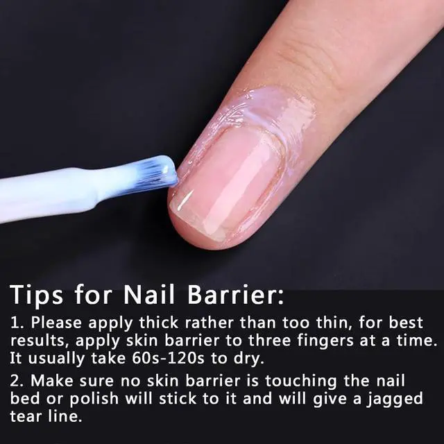 Alt view image 7 of 7 - SUTOKAKA 15ml Liquid Latex Tape Peel Off, Nail Cuticle Guard Skin Barrier Protector for Home DIY Nail Art Salon