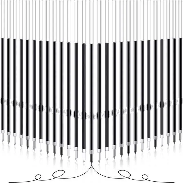 Main image of Outus 60 Pcs Ink Pen Refills 0.7 mm Black Ballpoint Pen Refills Bulk