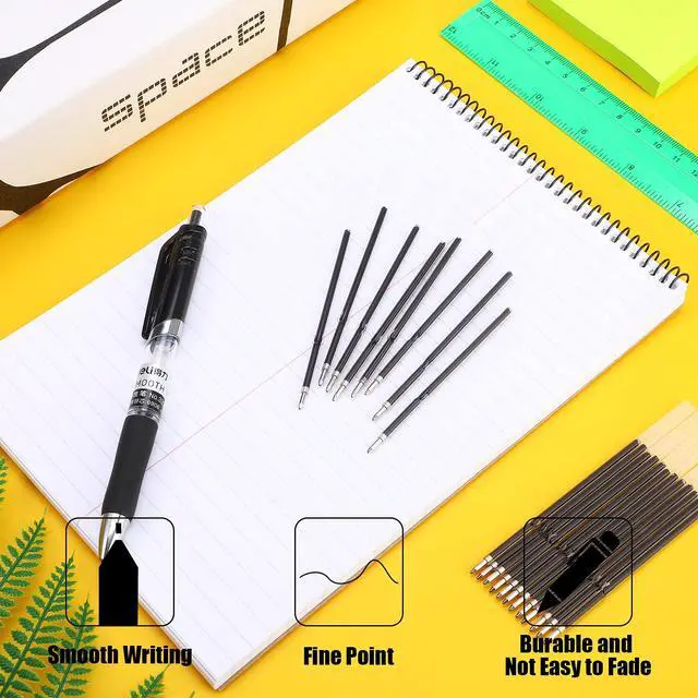 Alt view image 6 of 7 - Outus 60 Pcs Ink Pen Refills 0.7 mm Black Ballpoint Pen Refills Bulk