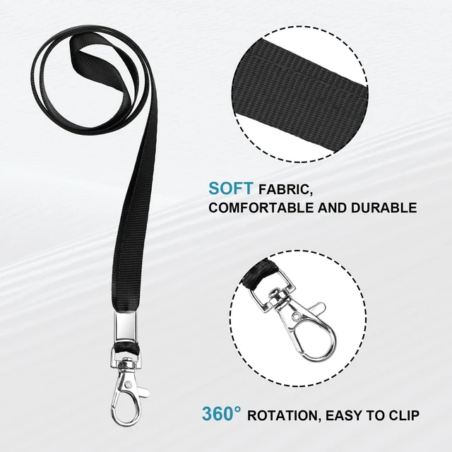 Alt view image 2 of 7 - 3 Pack Clear Vertical ID Badge Holder with Lanyard