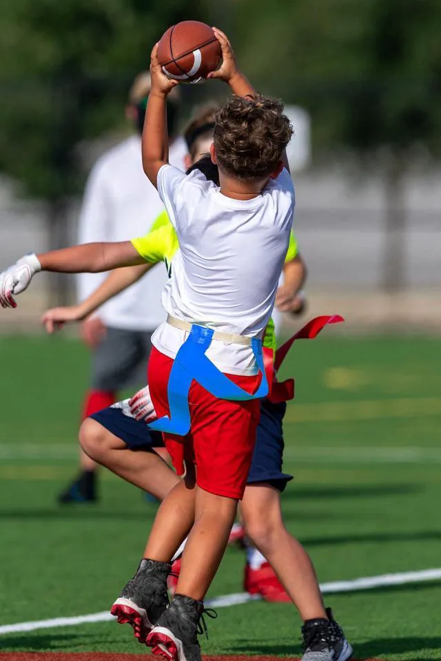Alt view image 2 of 7 - DkOvn Flag Football Belts, Easy Tear Away Belt for Youths, Adult Players