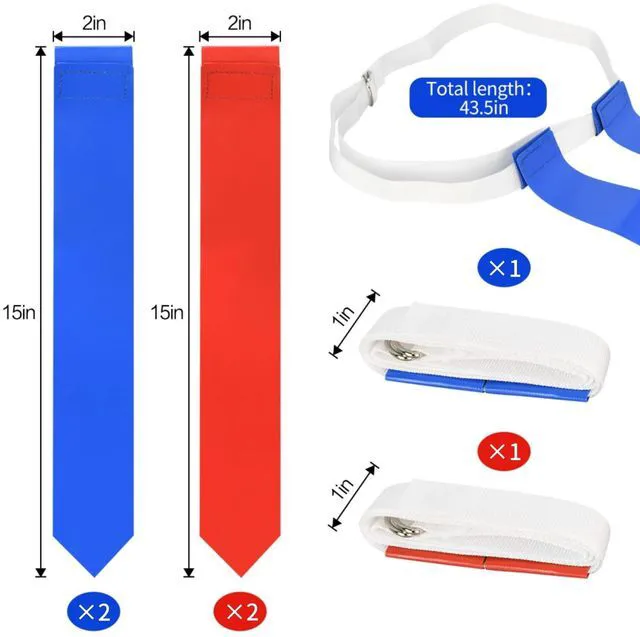 Alt view image 4 of 7 - DkOvn Flag Football Belts, Easy Tear Away Belt for Youths, Adult Players