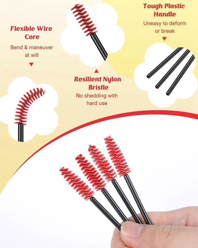 Alt view image 2 of 7 - Pawfly 18 Pcs Hummingbird Feeder Cleaning Brushes, Mini Nylon Hummingbird Feeder Brushes for Cleaning, Tiny Brushes for Cleaning Small Parts, Small Cleaner Brushes, Hummingbird Feeder Parts, 3 Colors