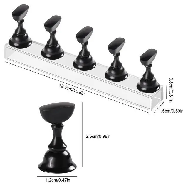 Alt view image 7 of 7 - Nail Stand Magnetic Nail Holder for Painting Nails Nail Stands for Press-On