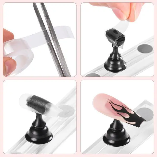 Alt view image 4 of 7 - Nail Stand Magnetic Nail Holder for Painting Nails Nail Stands for Press-On