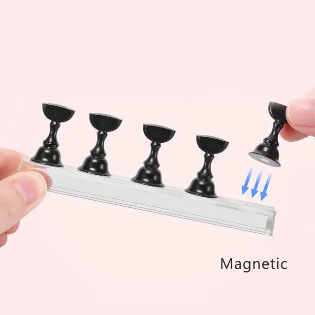 Alt view image 3 of 7 - Nail Stand Magnetic Nail Holder for Painting Nails Nail Stands for Press-On