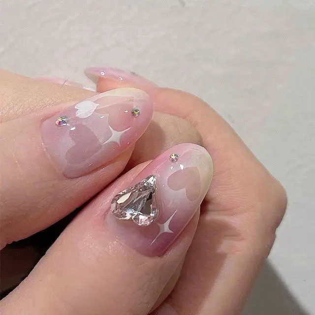 Alt view image 2 of 6 - 24 Sheets Airbrush Stencils Nail Stickers for Nails Heart Butterfly Flower Moon Stars Hollow French Art Sticker Decals Printing Templates Stencil Tool Manicure Tips DIY Decorations