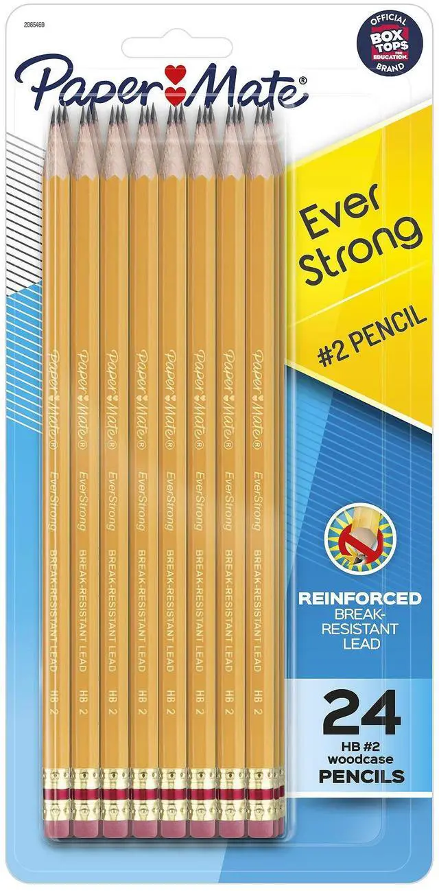 Main image of Paper Mate EverStrong #2 Pencils Reinforced Break-Resistant Lead When Writing 24-Pack