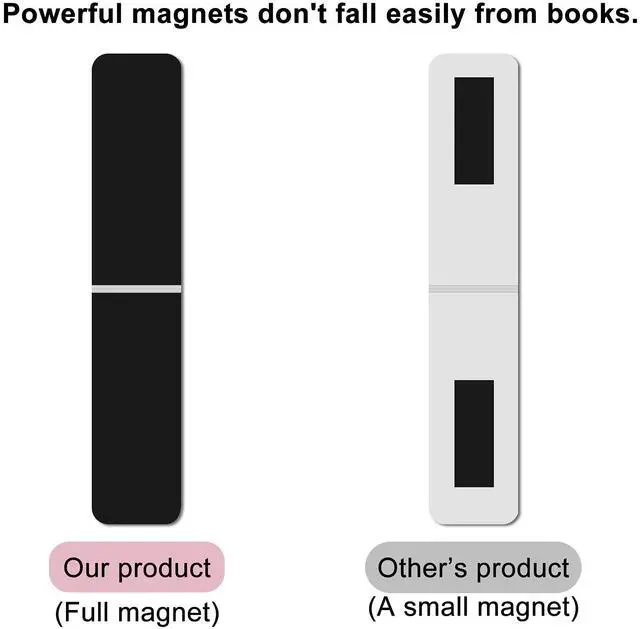 Alt view image 2 of 7 - 15 Pieces Bookmark, Magnetic Bookmarks for Women, Men, Book Lovers, Page Markers for Students Teachers Reading (Misty, Ocean, Emerald)