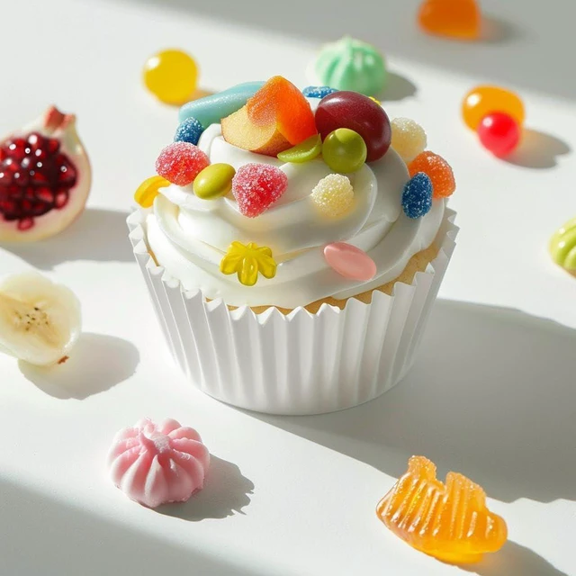 Alt view image 3 of 6 - 200pcs White Standard Cupcake Liners, Muffin Baking Cup Liners