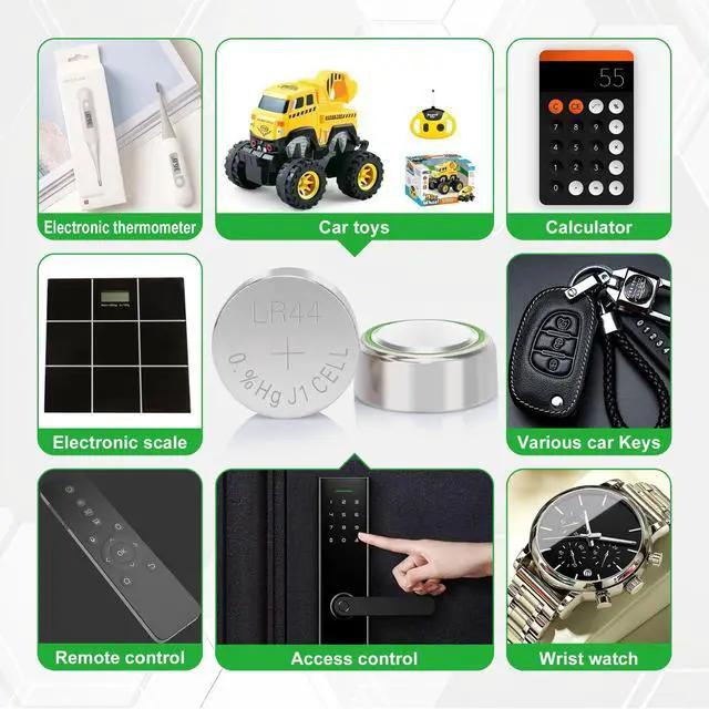 Alt view image 4 of 7 - LR44 AG13 357 303 SR44 1.5V Button Cell Coin Batteries 40 Pack