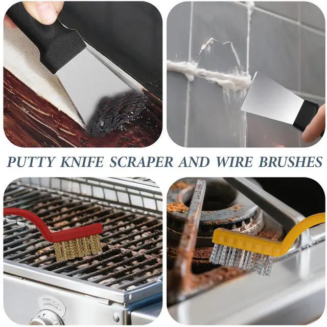 Alt view image 4 of 7 - 15Pcs Crevice Cleaning Brush, Hard Bristle Grout Cleaner Brush for Kitchen Bathroom Sink Dead Corners