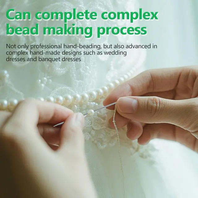 Alt view image 5 of 6 - UOOU Beading Needles Size 10-0.45mm, 150 Pcs for Jewelry Making