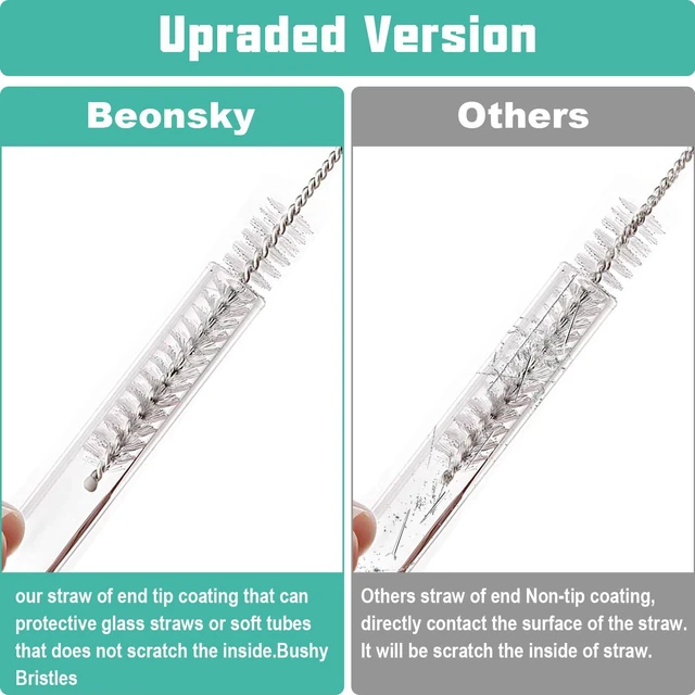 Alt view image 6 of 6 - Stanley 10Pcs Extra Long Straw Cleaner Brush for 40oz 30oz 20oz 14oz Mugs, Glass, Stainless Steel, Bottle and Silicone Straws