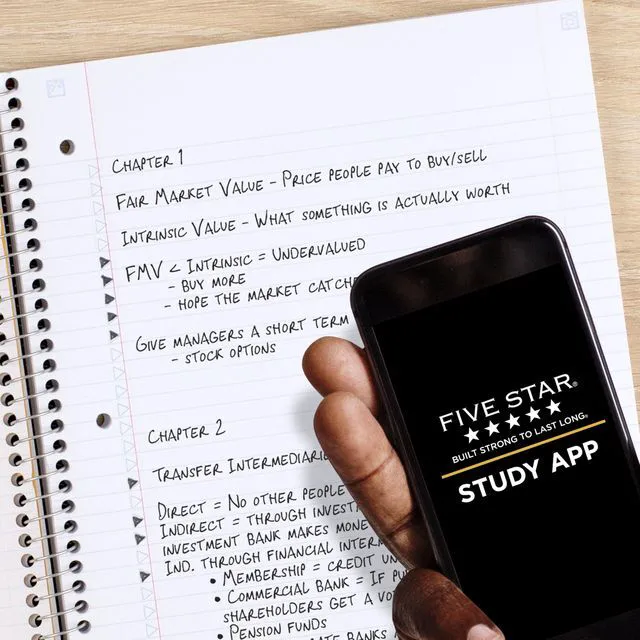 Alt view image 5 of 6 - Five Star 820233F Spiral Notebook with Study App, 1 Subject, College Ruled, 8.5" x 11", 80 Sheets, Water Resistant Covers, Fights Ink Bleed, Organic Lines