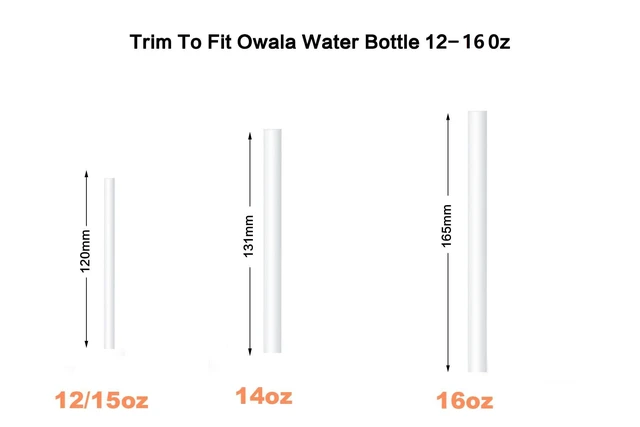 Alt view image 5 of 5 - Owala Water Bottle Straw Replacement Compatible with 24oz,32oz - 6 Pack BPA-Free Straws, 2 Pack Cleaning Brushes