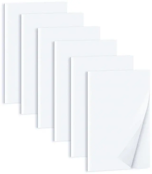 Main image of QiCheng Note Pads 50 Sheets 4x6, Pack of 6 - Blank Scratch Pads for Writing