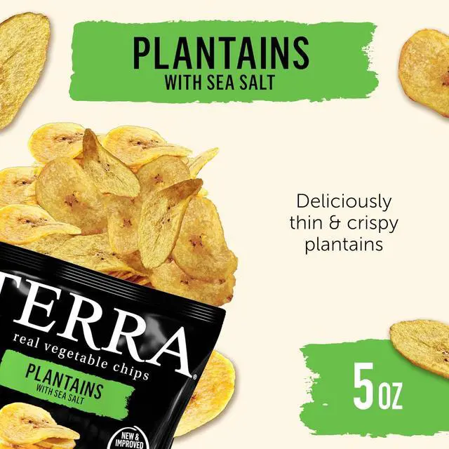 Alt view image 3 of 7 - Terra Plantains Real Sea Salt Vegetable Chips 5oz