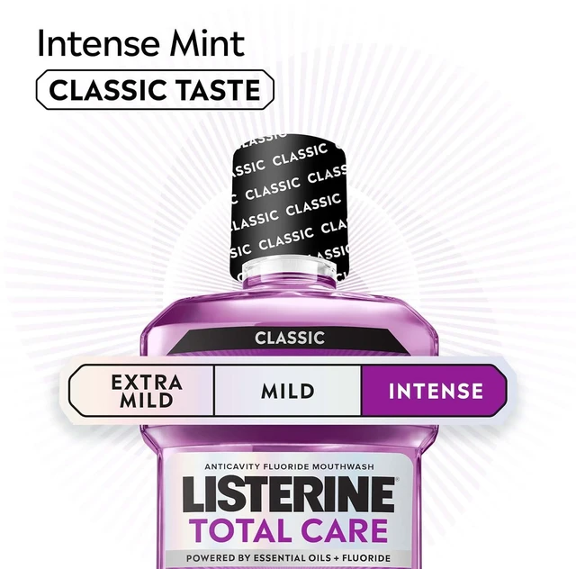 Alt view image 5 of 6 - Listerine Total Care Anticavity Mouthwash, Intense Mint, 8.5fl.oz/250mL