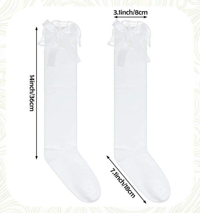 Alt view image 7 of 7 - Knee High Socks for Women, Stretchy Vintage Lolita, Cute for Daily Dance & Costume