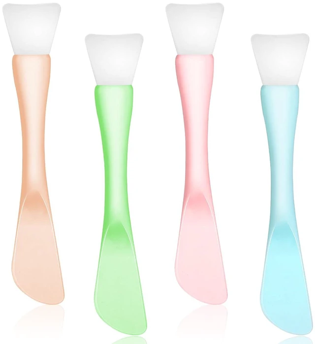 Main image of 4Pcs Silicone Face Mask Brush, Mask Applicator Tools, Beauty Spatula
