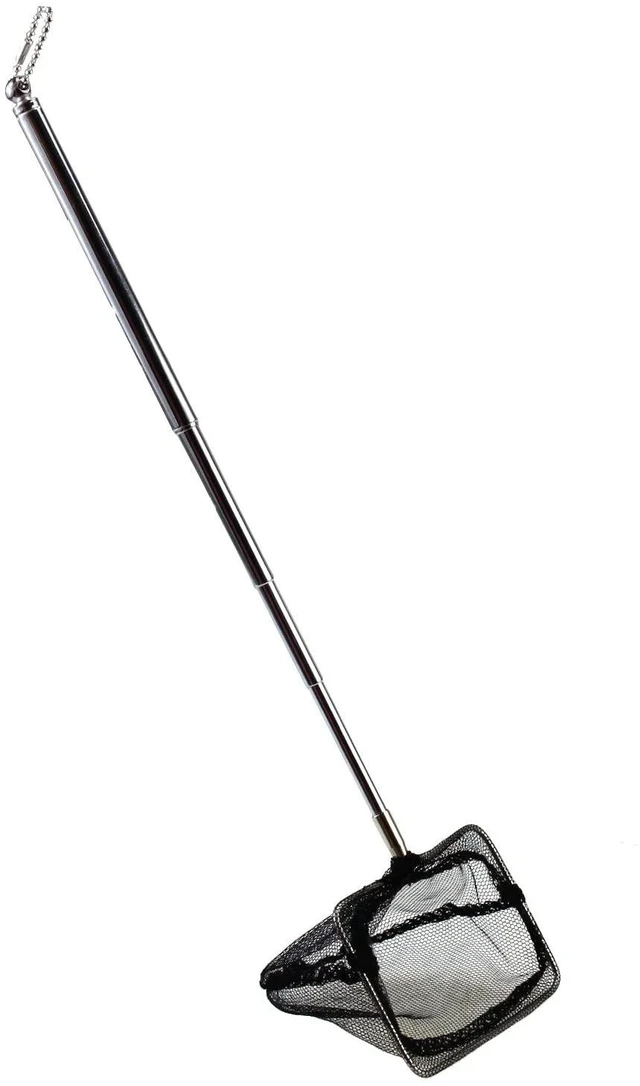 Main image of AQUANEAT Adjustable Wastes Skimming Aquarium Net with Extendable Long Handle for Fish Tanks