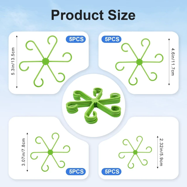 Alt view image 6 of 6 - 20PCS Plant Stem Supports for Monstera, 4 Sizes for Indoor Plants