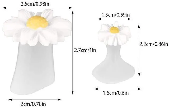 Alt view image 3 of 3 - 8pcs Silicone Daisy Toe Separators for Pedicure Nail Polish Gel, White - Nail Art Tools