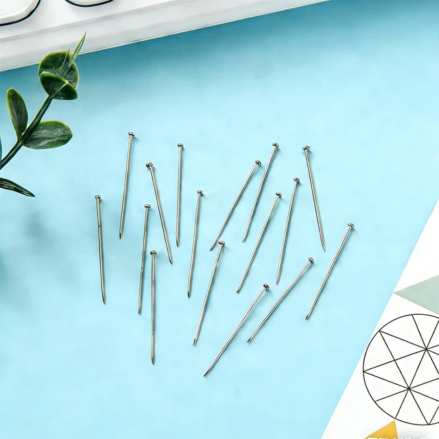 Alt view image 4 of 7 - 500Pcs Stainless Steel Straight Pins, Fine Satin Head Pins for Sewing, Craft, and Jewelry Making