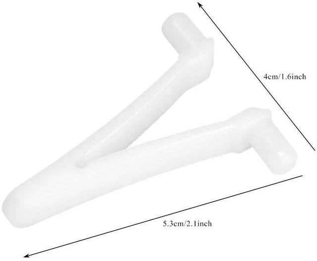 Alt view image 2 of 6 - ATIE Butterfly Pool Clips 6 Pack for Swimming Pool Brush, Skimmer, Vacuum, Mini Jet Vacuum, Telescopic Pole