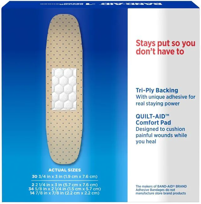 Alt view image 3 of 7 - BAND-AID Tru-Stay Sheer Adhesive Bandages, Assorted Sizes, 80 Count