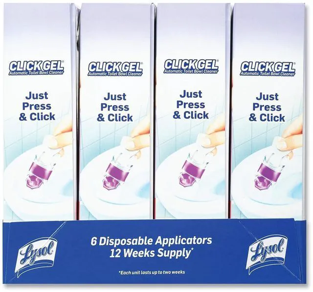 Alt view image 6 of 6 - Lysol Click Gel Automatic Toilet Bowl Cleaner, Lavender Scent, 6 Count (Pack of 1)