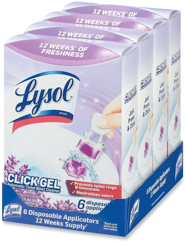 Alt view image 5 of 6 - Lysol Click Gel Automatic Toilet Bowl Cleaner, Lavender Scent, 6 Count (Pack of 1)