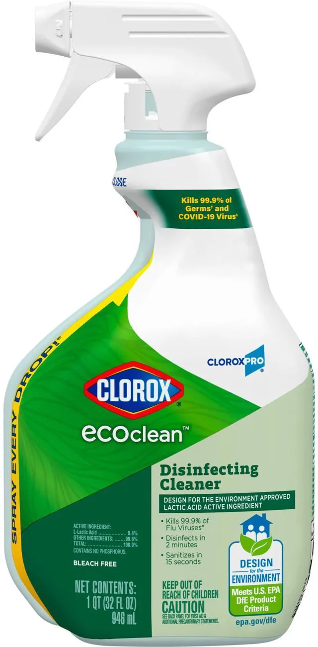 Main image of CloroxPro EcoClean Disinfecting Cleaner Spray Bottle, 32 fl oz