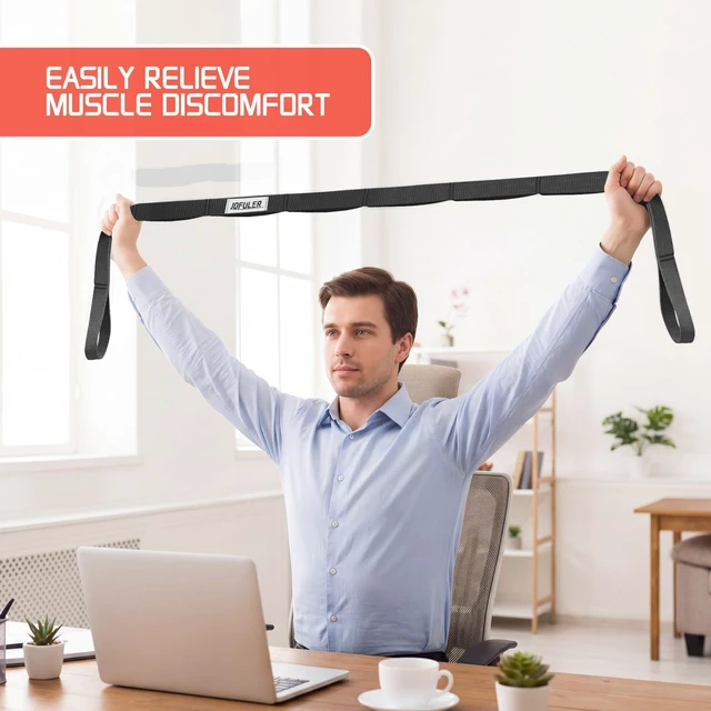 Alt view image 5 of 7 - 10Loops Stretching Strap for Physical Therapy and Home Rehab