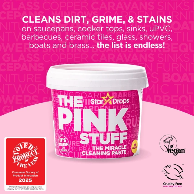 Alt view image 5 of 5 - The Pink Stuff Miracle Cleaning Paste All-Purpose Cleaner, 17.63 oz