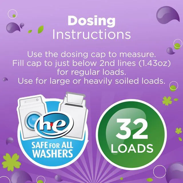 Alt view image 3 of 6 - Great Value Ultimate Fresh Twilight Dreams Liquid Laundry Detergent, 46 fl oz, 32 Loads
