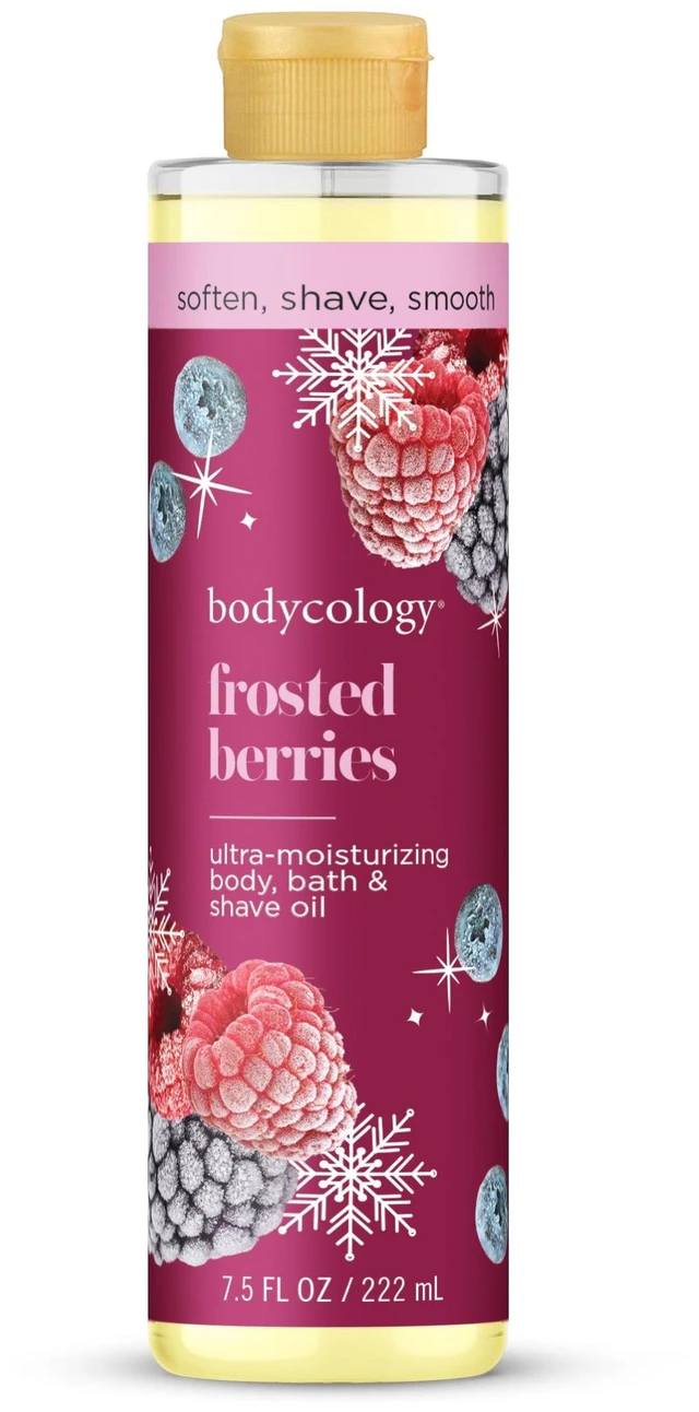 Main image of Bodycology Ultra Moisturizing Body, Bath & Shave Oil, Frosted Berries, 7.5 fl oz